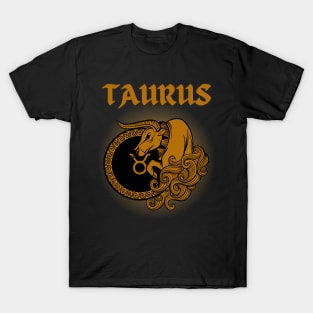 Taurus Bull Gothic Style T-Shirt